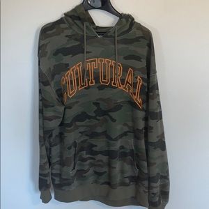 HM Camo Hoodie with Text